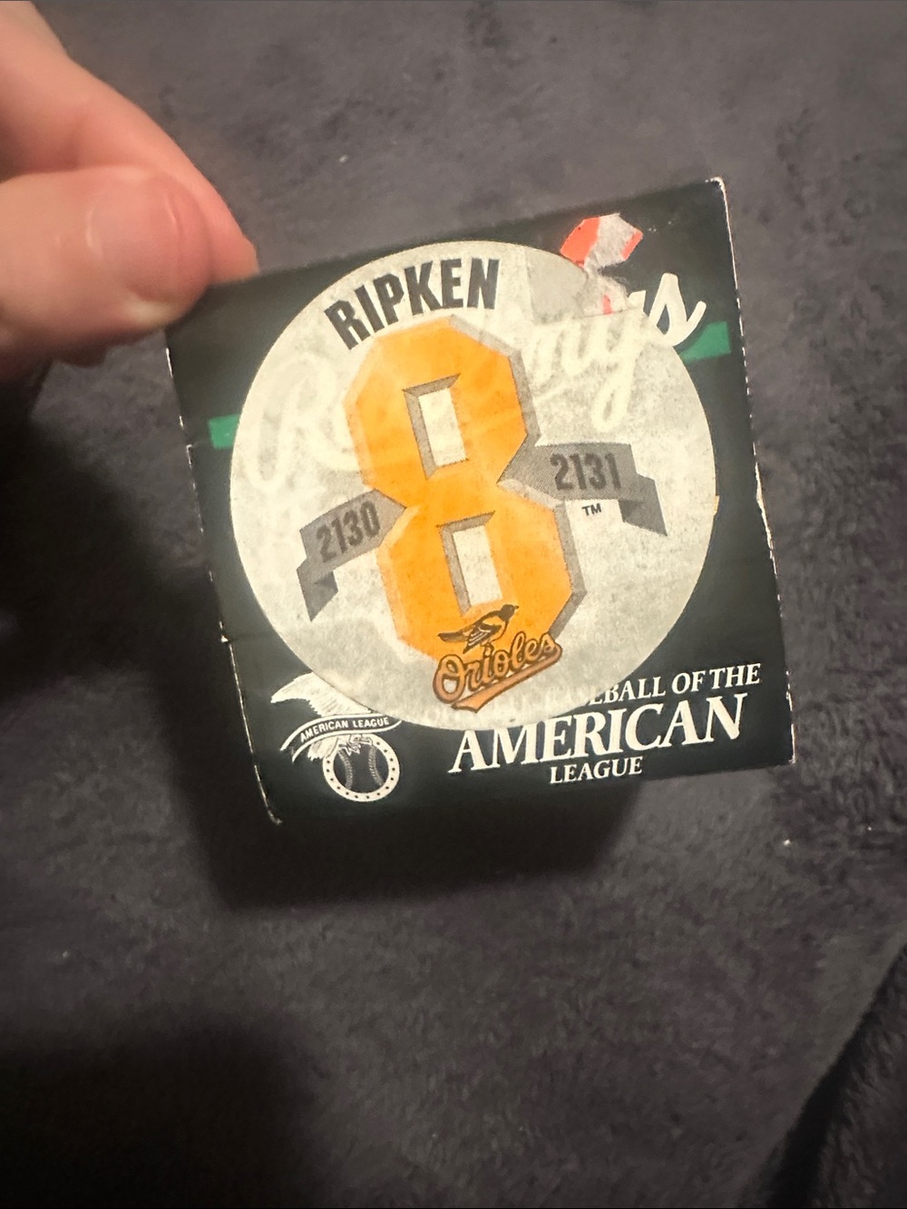 Cal Ripken Jr. Collectible official American League baseball with box